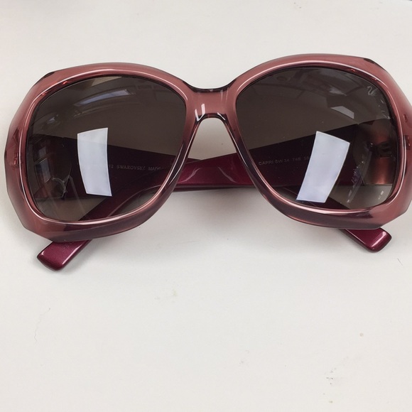 Swarovski  Crystal Encrusted Sunglasses Made in Italy 🇮🇹 Never Used - Picture 1 of 7